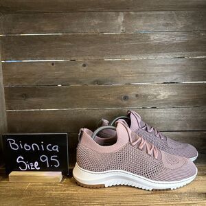 New‎ Womens Bionica Oressa Pink Knit Athletic Gym Sneakers Shoes Size 9.5 M